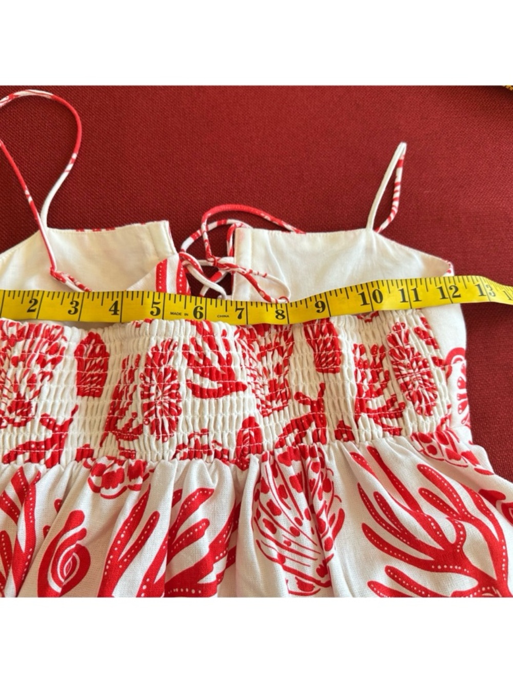 Calypso St. Barth Red and White Linen Blend Maxi Sundress, NWT, XS - Picture 14 of 16
